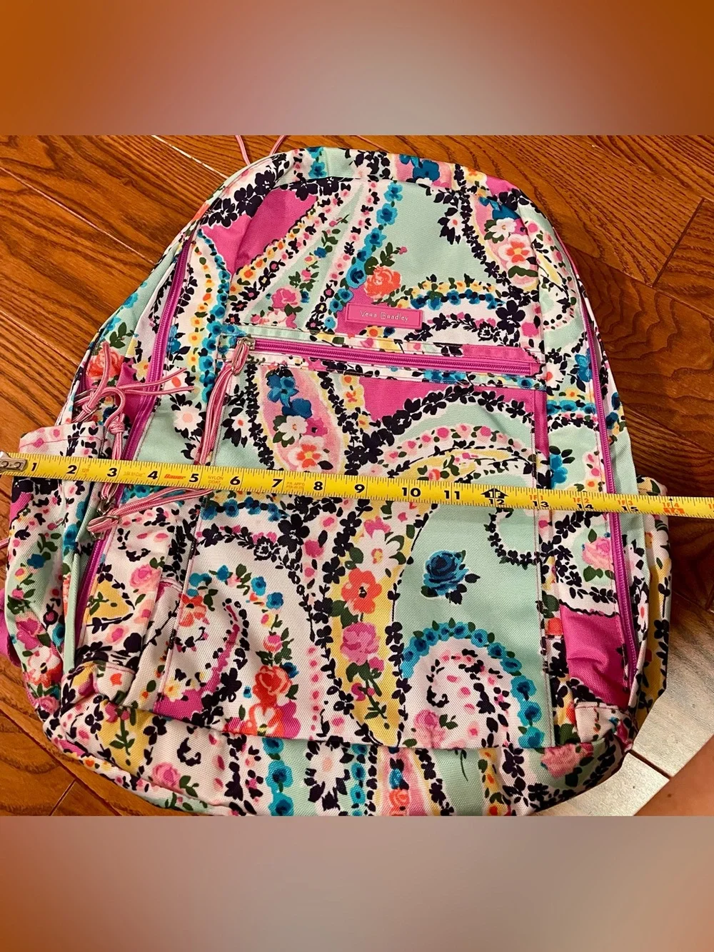 Vera Bradley  Wildflower Paisley Floral Print Backpack with Multicolor Accent